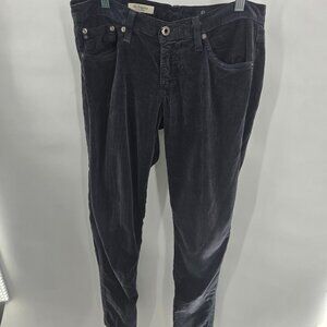 Adriano Goldschmied AG Faded Black The Leggings Velvet Super Skinny 29R